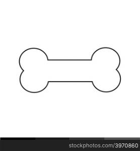Dog bone sign icon illustration design