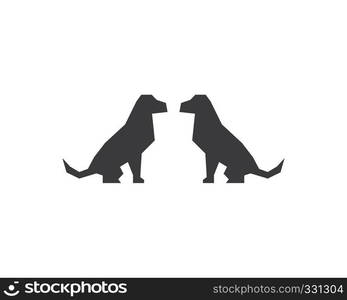 dog logo icon vector template design