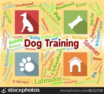 Dog Training Indicating Instruction Pups And Pup