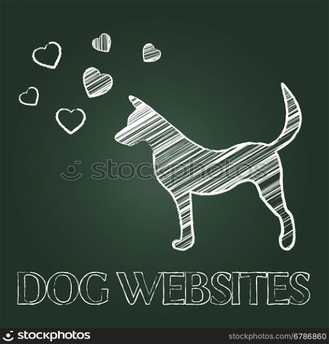 Dog Websites Indicating Pet Pup And Internet