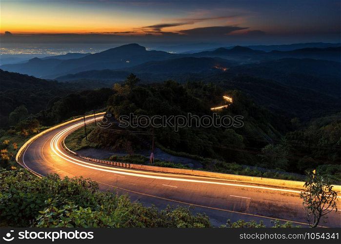 Doi Inthanon National park sunrise at Chiang Mai, Thailand