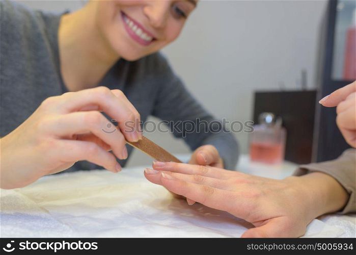 doing nails