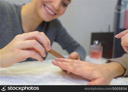 doing nails