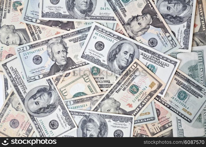 dollar banknotes background