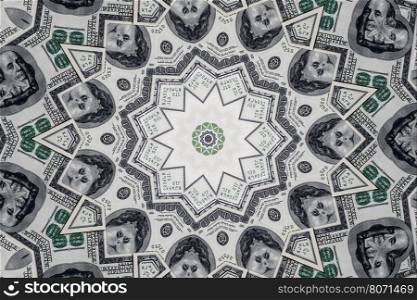 Dollar banknotes close up. Texture of dollars. dollars texture