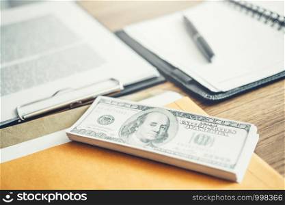 Dollar bills and finance and banking stock market financial exchange