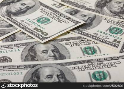 Dollar bills background