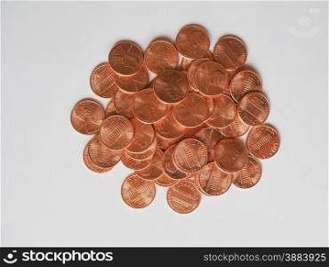 Dollar coins 1 cent. Dollar coins 1 cent currency of the United States