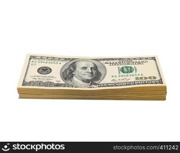 dollar heap on a white background
