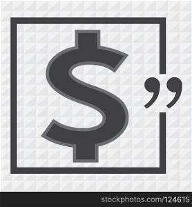 Dollar sign money icon