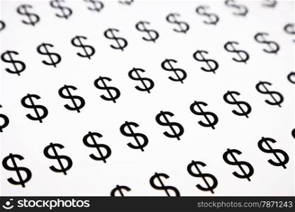 dollar sign pattern, black and white background