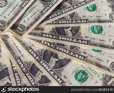 Dollar (USD) notes, United States (USA). Dollar (USD) banknotes, currency of United States (USA)