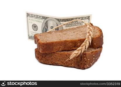 Dollar with slice bread