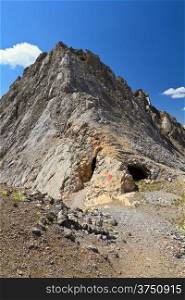 Dolomiti - Costabella ridge with ruins of ww1 trenches