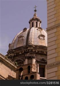 Dome of a church in Rome Italy