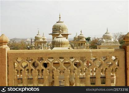 Dome of a palace viewed from a balcony, Royal Gaitor, Jaipur, Rajasthan, India