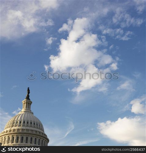 Dome of Capitol Building in Washington, DC, USA.