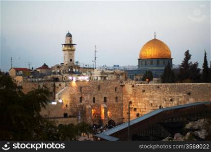 Dome of Rock, Al Aqsa mosque, churches in Jerusalem, Israel, Holy Land