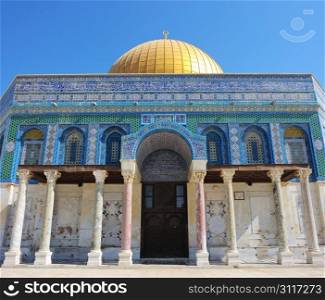 Dome of the Rock on the Temple Mount in Jerusalem, Israel.