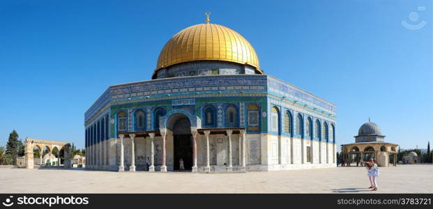 Dome of the Rock on the Temple Mount in Jerusalem, Israel.