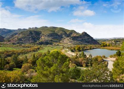 Domeno reservoir in Valencia of Spain Serranos area
