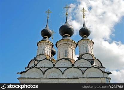 Domes and crosses of the Russian orthodox church. Orthodox Church
