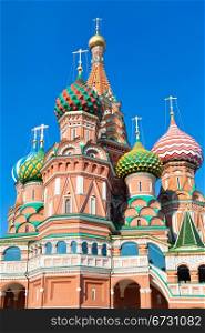 domes of Saint Basil&rsquo;s Cathedral in Moscow,