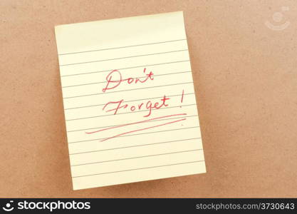 Don&rsquo;t forget words written on a sticky note