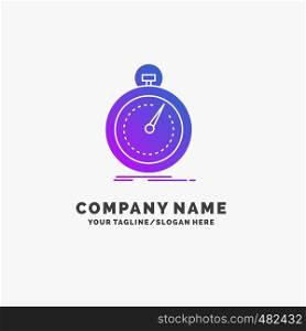 Done, fast, optimization, speed, sport Purple Business Logo Template. Place for Tagline.. Vector EPS10 Abstract Template background