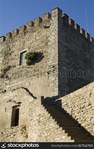 Donjon of the medieval castle of the village of Monsaraz, Alentejo, Portugal