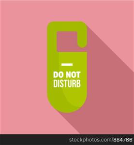 Dont disturb tag icon. Flat illustration of dont disturb tag vector icon for web design. Dont disturb tag icon, flat style
