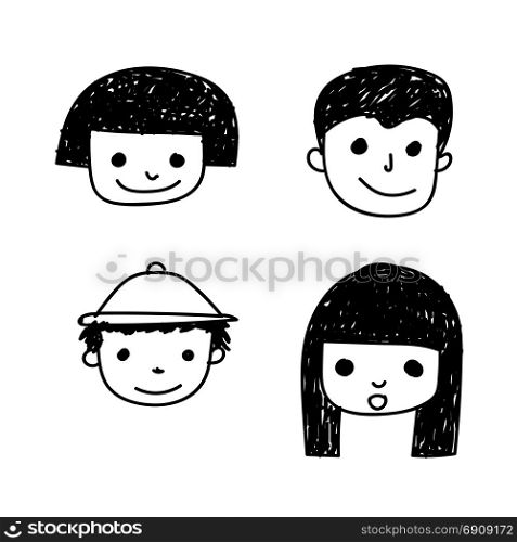 doodle people icon
