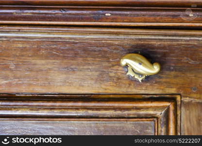 door abstract house in italy lombardy column the milano old closed brick