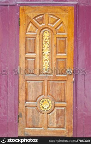 door from wood for home