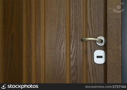 Door handle and part of the door