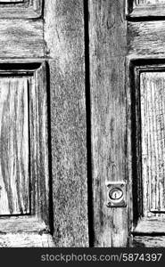 door in italy old ancian wood and traditional texture nail