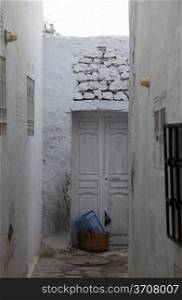 Door in tunisian city Hammamet, Tunisia