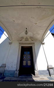 door italy lombardy in the milano old church closed brick pavement