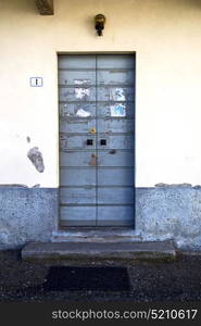 door italy lombardy in the milano old church closed brick pavement