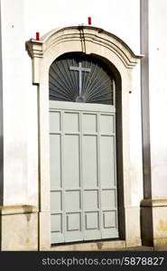 door italy lombardy in the milano old church closed brick pavement