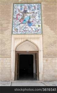 Door of fortress Arg-e Karim Khan in Shiraz, Iran
