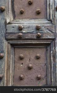 Door of the Palazzo Pubblico, Siena, Tuscany, Italy