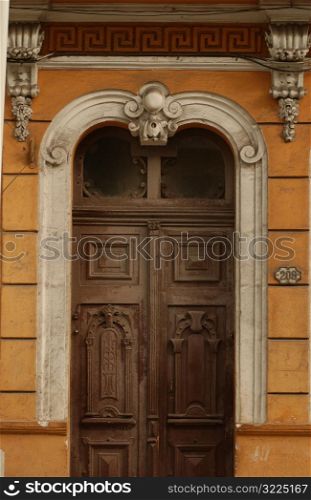 Door to a building structure, Havana, Cuba