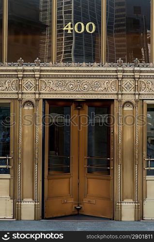 Doorway Entrance and Facade of a building, Chicago, Cook County, Illinois, USA