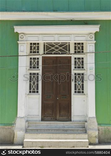 Doorway of a house, Valparaiso, Chile