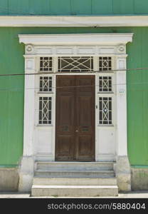 Doorway of a house, Valparaiso, Chile