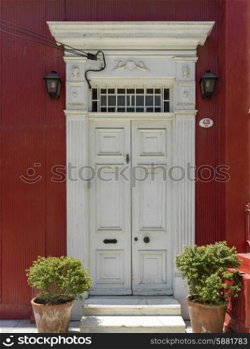 Doorway of a house, Valparaiso, Chile