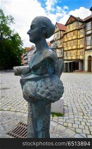 Dorothea Erxleben first doctor in Germany sculpture. Dorothea Erxleben first doctor in Germany sculpture in Quedlinburg at Harz