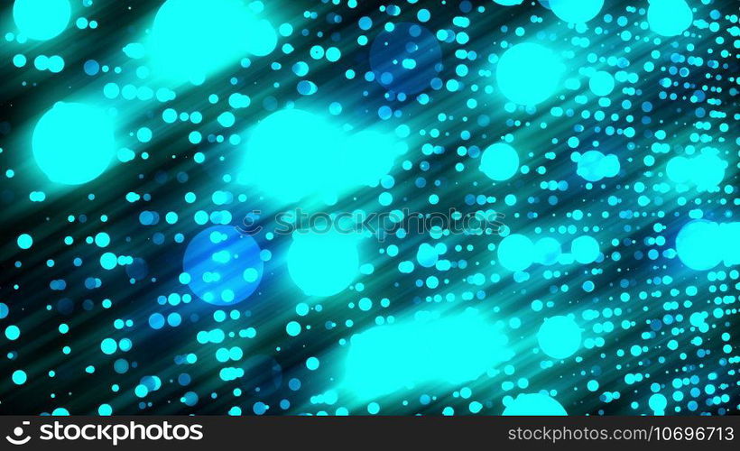 Dots lights. Computer generated 3d render. Dots lights