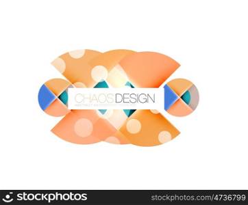 Dotted circles, abstract background
